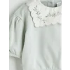 LCW baby Gri Bisiklet Yaka Kız Bebek Sweatshirt ve Tayt 2li