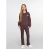 LCW Kids Mürdüm Bisiklet Yaka Kız Çocuk Sweatshirt