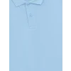 LCW Kids Mavi Polo Yaka Kısa Kollu Basic Erkek Çocuk Tişört