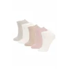 Defacto Z7555 Çok Renkli Kadın 5li Pamuklu Patik Çorap
