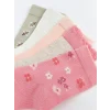 LCW baby Pembe Baskılı Kız Bebek Soket Çorap 5li