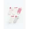 LCW Kids Pembe Kız Çocuk Patik Çorap 5li
