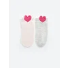 LCW Kids Pembe Kız Çocuk Patik Çorap 5li