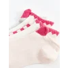 LCW Kids Pembe Kız Çocuk Patik Çorap 5li