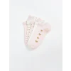 LCW Kids Pembe Desenli Kız Çocuk Patik Çorap 5li