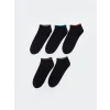 LCW DREAM Siyah Kadın Düz Patik Çorap 5li