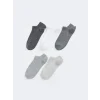 LCW DREAM Gri Kadın Düz Patik Çorap 5li