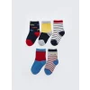 LCW Kids Karişik Desenli Erkek Çocuk Soket Çorap 5li