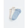 LCW DREAM Mavi Kadın Düz Patik Çorap 5li