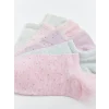 LCW DREAM Pembe Puantiyeli Kadın Patik Çorap 5li