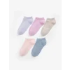 LCW DREAM Lila Kadın Düz Patik Çorap 5li