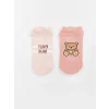 LCW Kids Mercan Ayı Teddy Desenli Kız Çocuk Patik Çorap 5li