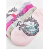 LCW Kids Pembe Desenli Kız Çocuk Patik Çorap 5li