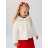 LCW baby Ekru Bebe Yaka Kız Bebek Pelüş Mont