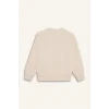 Defacto E6755A8ER230 Ekru Kız Çocuk Oversize Geniş Kalıp Bisiklet Yaka Baskılı Sweatshirt