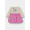 Defacto G0370A5PN179 Pembe Kız Bebek Hello Kitty Uzun Kollu Fitilli Kaşkorse Elbise