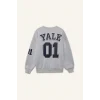Defacto F9527AXGR210 Gri Coool Yale University Oversize Geniş Kalıp Bisiklet Yaka Sweatshirt