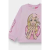 Defacto F4979A5PN633 Pembe Kız Bebek Barbie Bisiklet Yaka Sweatshirt