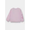 Defacto F4979A5PN633 Pembe Kız Bebek Barbie Bisiklet Yaka Sweatshirt