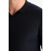 Defacto D4046AXNV64 Lacivert Standart Fit Polo Yaka Triko Kazak