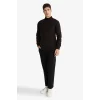 Defacto R1127AZBN497 Kahve Slim Fit Dar Kesim Balıkçı Yaka Basic Düz Triko Kazak