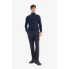 Defacto R1124AZNV64 Lacivert Slim Fit Dar Kesim Balıkçı Yaka Basic Düz Triko Kazak