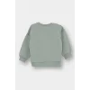 Defacto E8352A5GN1123 Yeşil Kız Bebek Bisiklet Yaka İçi Yumuşak Tüylü Sweatshirt
