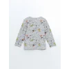 LCW Kids Gri Bisiklet Yaka Erkek Çocuk Pijama Takımı