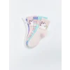 LCW Kids Pembe Desenli Kız Çocuk Soket Çorap 5li