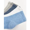 LCW DREAM Mavi Kadın Düz Soket Çorap 5li