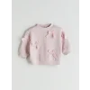 LC WAIKIKI Pembe Fiyonklu Kız Bebek Sweatshirt ve Tayt 2li