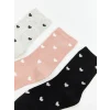 LCW Kids Gri Desenli Kız Çocuk Soket Çorap 5li