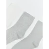 LCW DREAM Ekru Kadın Düz Soket Çorap 5li