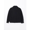 LCW Vision Siyah Gömlek Yaka Oversize Kadın Jean Ceket