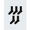 LCW ACCESSORIES Siyah Bambu Erkek Soket Çorap 5li