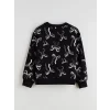 LCW Kids Bej Bisiklet Yaka Kız Çocuk Sweatshirt 2li