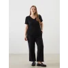LCWAIKIKI Classic Siyah Beli Lastikli Kadın Pantolon