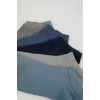 Defacto J6444 Lacivert Erkek 5li Pamuklu Patik Çorap