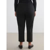 LCW Grace Siyah Büyük Beden Beli Lastikli Kadın Pantolon