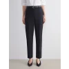LCWAIKIKI Classic Siyah Büyük Beden Beli Kemerli Kadın Cigarette Pantolon