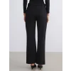 LCWAIKIKI Classic Siyah Büyük Beden Dar Fit İspanyol Paça Kadın Pantolon