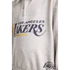 Defacto F3201A8GR85 Gri Kız Çocuk NBA Los Angeles Lakers Relax Fit Polo Yaka Sweatshirt