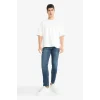 Defacto G2235AXNM34 Mavi Pedro Slim Fit Dar Kalıp Normal Bel Dar Paça Jean Pantolon