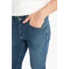 Defacto G2235AXNM34 Mavi Pedro Slim Fit Dar Kalıp Normal Bel Dar Paça Jean Pantolon