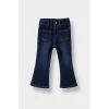 Defacto F3693A5BE364 Mavi Kız Bebek Flare Fit Jean Pantolon