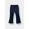 Defacto F3693A5BE364 Mavi Kız Bebek Flare Fit Jean Pantolon