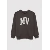 Mavi 6S10054-71593 MV Baskılı Kahverengi Sweatshirt