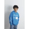 Mavi 6S10131-70772 PlayStation Baskılı Kapüşonlu Mavi Sweatshirt​