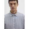 Mavi 0211692-90911 Çizgili Lacivert Gömlek