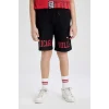 Defacto C0396 Siyah Erkek Çocuk NBA Chicago Bulls Şort